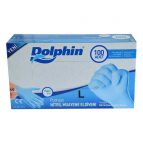 Pudrasız Mavi Nitril Eldiven Büyük Boy (L) 100 Lü Paket - Dolphin